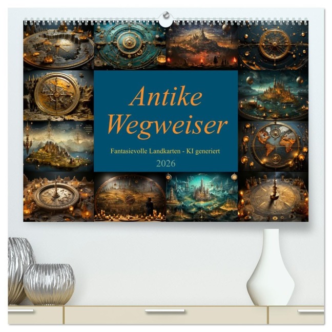 Antike Wegweiser (hochwertiger Premium Wandkalender 2026 DIN A2 quer), Kunstdruck in Hochglanz - Cathrin Illgen