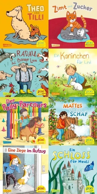 Pixi-Box 306: Pixis Lieblingstiere (8x8 Exemplare) - diverse