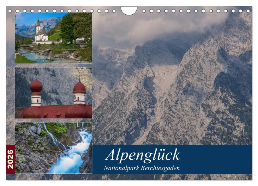 Alpenglück - Nationalpark Berchtesgaden (Wandkalender 2026 DIN A4 quer), CALVENDO Monatskalender - Alexander von Düren