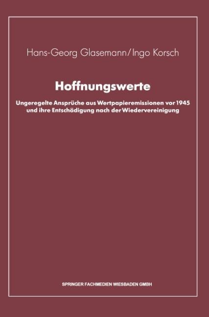 Hoffnungswerte - Ingo Korsch, Hans-Georg Glasemann