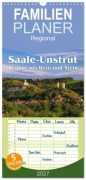 Cover-Bild zum Titel 'Familienplaner 2027 - Saale-Unstrut - Region aus Wein und Stein mit 5 Spalten (Wandkalender, 21 x 45 cm) CALVENDO' von 'Lianem'