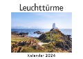 Leuchttürme (Wandkalender 2024, Kalender DIN A4 quer, Monatskalender im Querformat mit Kalendarium, Das perfekte Geschenk) - Anna Müller