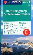 KOMPASS Wanderkarten-Set 293 Dachsteingebirge, Schladminger Tauern (3 Karten) 1:25.000 - 
