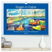 Rügen in Farbe - Mit Pinsel und Farbe auf der Lieblingsinsel (hochwertiger Premium Wandkalender 2026 DIN A2 quer), Kunstdruck in Hochglanz - Michaela Schimmack