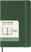 Cover-Bild zum Titel 'Moleskine 12 Monate Wochen Notizkalender 2027, Pocket/A6, 1 Wo = 1 Seite, rechts linierte Seite, Fester Einband, Myrtengrün' von ''