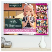 Cover-Bild zum Titel 'Manga Café Träume - Kawaii Anime-Kalender voller süßer Momente (hochwertiger Premium Wandkalender 2026 DIN A2 quer), Kunstdruck in Hochglanz' von 'Mb Fotografie'