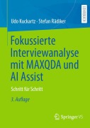 Cover-Bild zum Titel 'Fokussierte Interviewanalyse mit MAXQDA und AI Assist' von 'Stefan Rädiker, Udo Kuckartz'