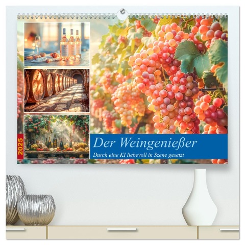 Der Weingenießer (hochwertiger Premium Wandkalender 2025 DIN A2 quer), Kunstdruck in Hochglanz - Steffen Gierok-Latniak