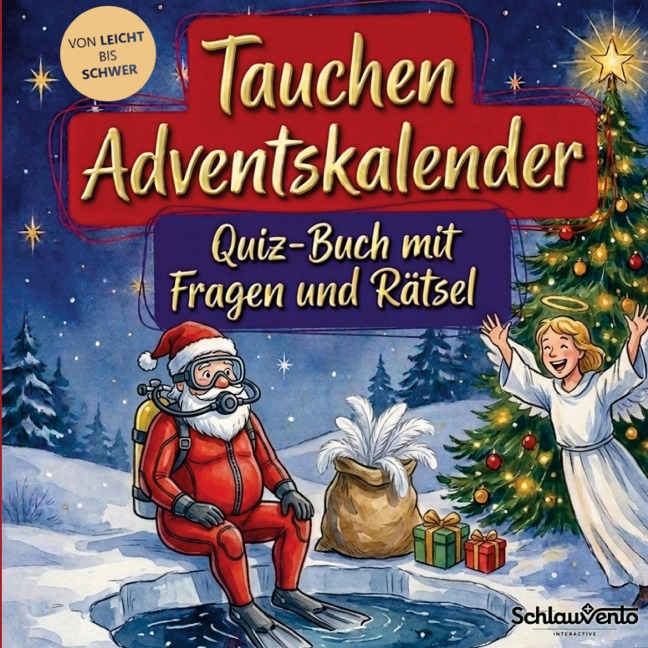 Tauchen-Adventskalender: Quiz-Buch mit Fragen und Rätsel - Schlauvento Interactive