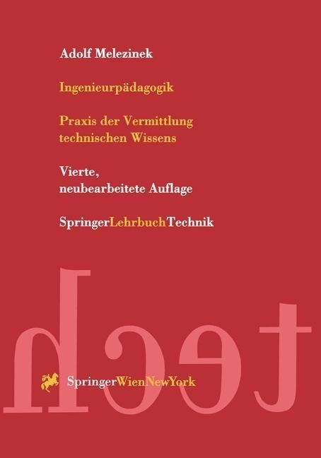 Ingenieurpädagogik - Adolf Melezinek