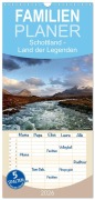 Cover-Bild zum Titel 'Familienplaner 2026 - Schottland - Land der Legenden mit 5 Spalten (Wandkalender, 21 x 45 cm) CALVENDO' von 'Martina Cross'