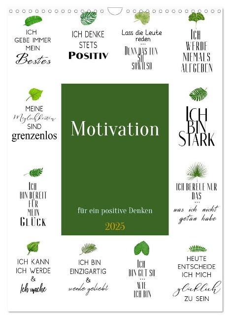 Motivation (Wandkalender 2025 DIN A3 hoch), CALVENDO Monatskalender - Steffen Gierok-Latniak