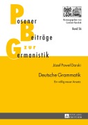 Cover-Bild zum Titel 'Deutsche Grammatik' von 'Józef Pawe¿ Darski'