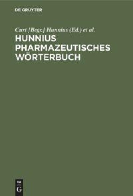 Hunnius pharmazeutisches Wörterbuch - 