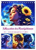 Silhouetten der Mondgöttinnen (Tischkalender 2025 DIN A5 hoch), CALVENDO Monatskalender - Katharina Stachanczyk