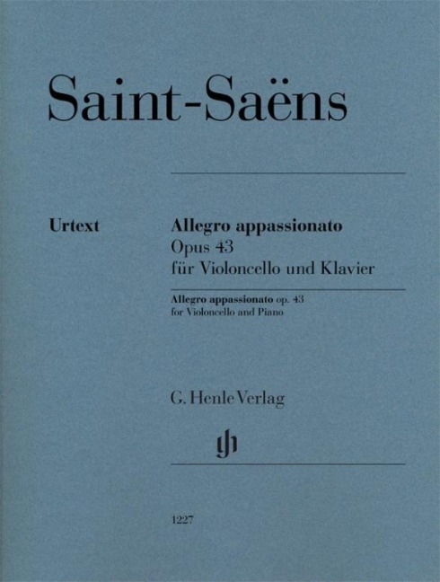 Allegro appassionato op. 43 for Violoncello and Piano - Camille Saint-Saëns