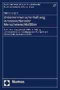Cover-Bild zum Titel 'Unternehmerische Haftung in transnationalen Menschenrechtsfällen' von 'Theresa Görgen'