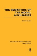 The Semantics of the Modal Auxiliaries - Jennifer Coates
