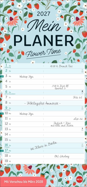 Deko-Mein Planer Flower Time 2027 - 