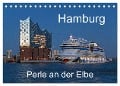 Hamburg - Perle an der Elbe (Tischkalender 2024 DIN A5 quer), CALVENDO Monatskalender - Siegfried Kuttig
