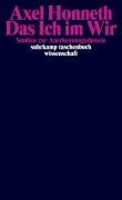 Cover-Bild zum Titel 'Das Ich im Wir' von 'Axel Honneth'