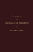 Cover-Bild zum Titel 'Grundriss der Pharmaceutischen Maassanalyse' von 'Ewald Geissler'