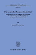 Cover-Bild zum Titel 'Die verschärfte Masseunzulänglichkeit' von 'Lennart-Sebastian Sasse'