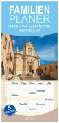 Cover-Bild zum Titel 'Familienplaner 2026 - Malta - Wo Geschichte lebendig ist mit 5 Spalten (Wandkalender, 21 x 45 cm) CALVENDO' von 'Sell Pixs:Sell'
