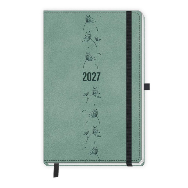 TRÖTSCH - Taschenkalender A6 Soft Touch Premium Aquamarin 2027 - 