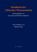 Cover-Bild zum Titel 'Handbuch der völkischen Wissenschaften' von ''