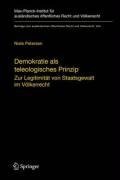 Cover-Bild zum Titel 'Demokratie als teleologisches Prinzip' von 'Niels Petersen'