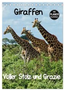 Cover-Bild zum Titel 'Giraffen. Voller Stolz und Grazie (Tischkalender 2026 DIN A5 hoch), CALVENDO Monatskalender' von 'Susan Michel'