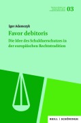 Cover-Bild zum Titel 'Favor debitoris' von 'Igor Adamczyk'