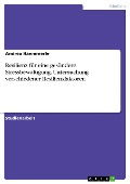 Cover-Bild zum Titel 'Resilienz für eine gesündere Stressbewältigung. Untersuchung verschiedener Resilienzfaktoren' von 'Andrea Haemmerle'