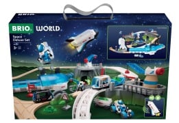 Cover-Bild zum Titel 'Weltraum Deluxe Zugset - Holzeisenbahnset - wunderbares Geschenk für Kinder ab 3 Jahren' von ''