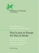 Cover-Bild zum Titel 'Pour la paix en Europe / For Peace in Europe' von ''