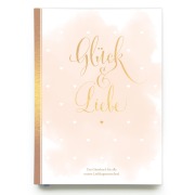 Cover-Bild zum Titel 'Gästebuch Hochzeit in Gold| Hochzeitsbuch für Gäste mit Gold-Veredelung | Hardcover, 128 Seiten mit Leseband | Gästebuch Hochzeit mit Fragen' von 'Sophie Heisenberg'
