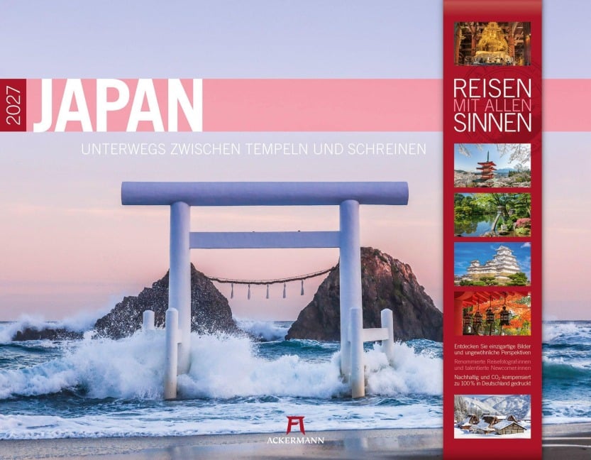 Japan Kalender 2027 | Unterwegs zwischen Tempeln und Schreinen - Ackermann Kunstverlag GmbH