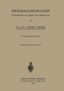 Cover-Bild zum Titel 'Integralgleichungen' von 'Georg Hamel'