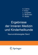 Cover-Bild zum Titel 'Ergebnisse der Inneren Medizin und Kinderheilkunde' von 'L. Langstein, A. Schittenhelm'