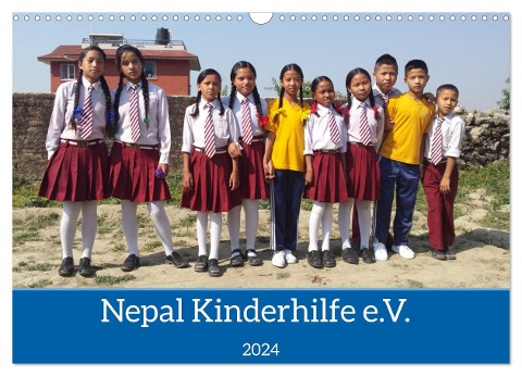 Kalender der Nepal Kinderhilfe e.V. (Wandkalender 2024 DIN A3 quer), CALVENDO Monatskalender - Nicolle Range