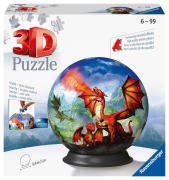 Cover-Bild zum Titel 'Ravensburger 3D Puzzle 11565 - Puzzle-Ball Mystische Drachen - Puzzeln in drei Dimensionen nach Motiv oder Zahlen - für Erwachsene und Kinder ab 6 Jahren' von ''