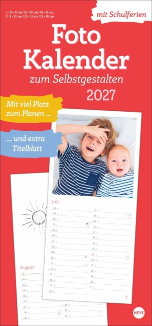 Fotokalender zum Selbstgestalten 2027 - 