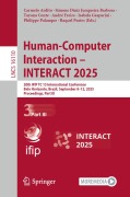 Cover-Bild zum Titel 'Human-Computer Interaction - INTERACT 2025' von ''