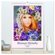 Cover-Bild zum Titel 'Blumen Melodie (hochwertiger Premium Wandkalender 2026 DIN A2 hoch), Kunstdruck in Hochglanz' von 'Monika Altenburger'