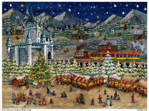 Adventskalender "Weihnachtsmarkt an der Burg - Piotre