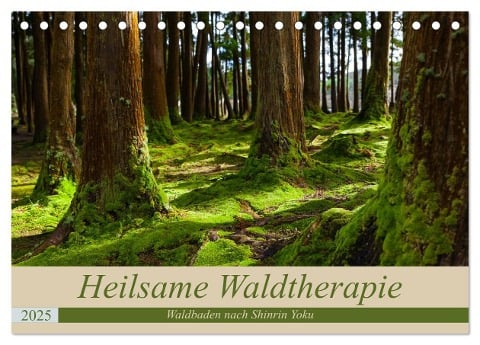 Heilsame Waldtherapie - Waldbaden nach Shinrin Yoku (Tischkalender 2025 DIN A5 quer), CALVENDO Monatskalender - Janita Webeler