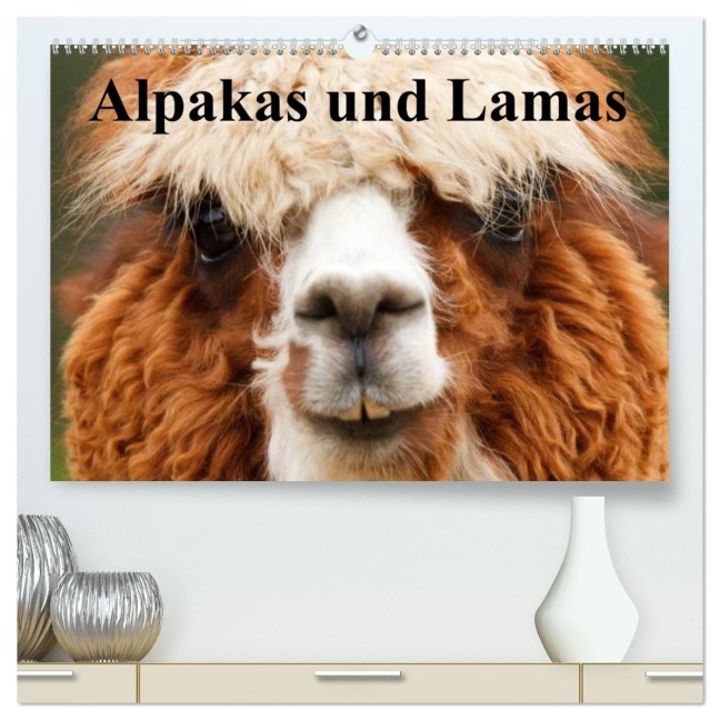 Alpakas und Lamas (hochwertiger Premium Wandkalender 2026 DIN A2 quer), Kunstdruck in Hochglanz - Elisabeth Stanzer