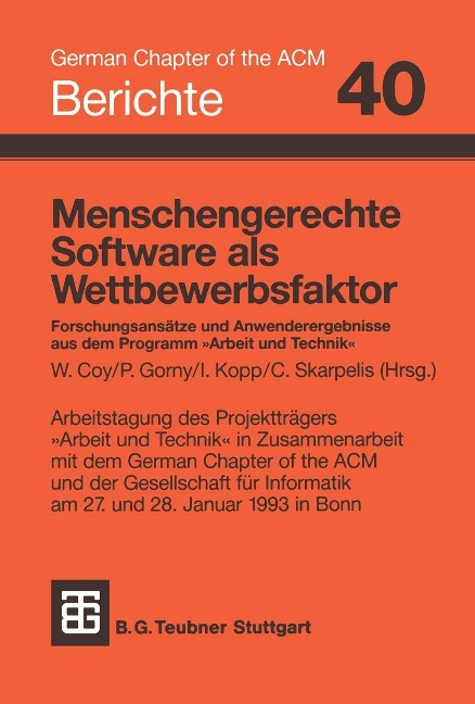 Menschengerechte Software als Wettbewerbsfaktor - 