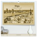 Riga ¿ Ein Kalender im Zeitungsstil (hochwertiger Premium Wandkalender 2024 DIN A2 quer), Kunstdruck in Hochglanz - Gunter Kirsch